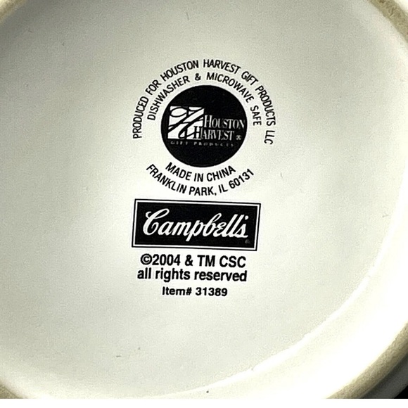 Original Campbell's Soup 14 oz Coffee Tea Cup Mug Collectible 2004 #31389 TM - Picture 9 of 13